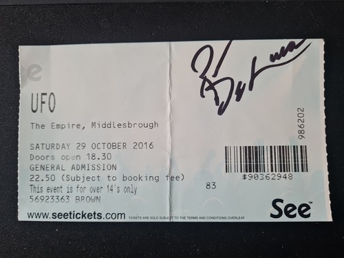 Used ticket from the - used, u.f.o