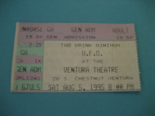 Ticket stub - u.f.o.,