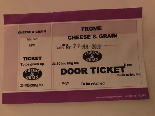 Ufo concert ticket 7 2006 - concert, 27/7/2006