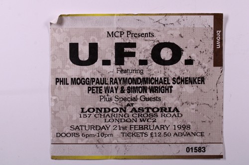 Concert ticket original - u.f.o.,