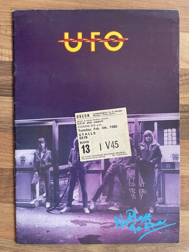 Ufo programme and ticket 1980 - ufo,