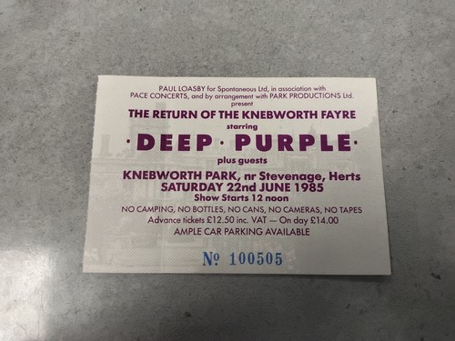 Deep purple knebworth 1985 - deep,