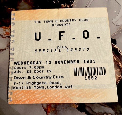 Ufo ticket stub town - ufo,