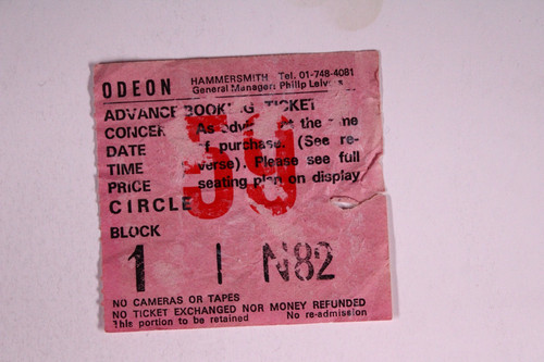 Ufo band concert ticket - band,