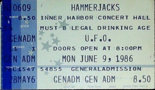 Ufo concert hammerjacks - ufo,