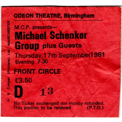 Michael schenker group - michael, concert