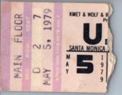 Ufo concert ticket stub - ufo, 5