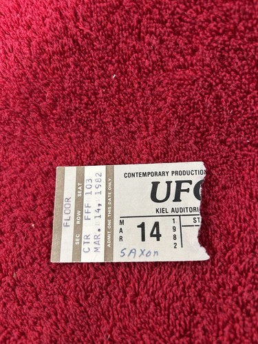 Ufo saxon 14 82ticket - ufo, &