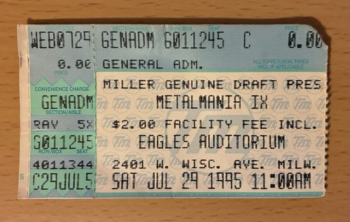 1995 metalmania milwaukee - ix,