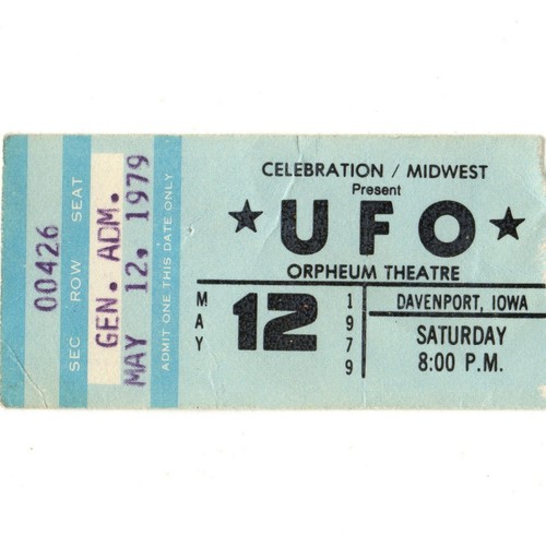 Ufo concert ticket - ac/dc,
