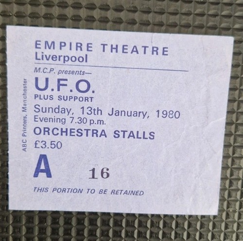 Concert ticket 1980 - concert,